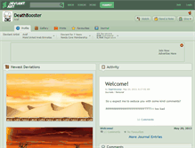 Tablet Screenshot of deathbooster.deviantart.com