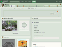 Tablet Screenshot of cheeks.deviantart.com