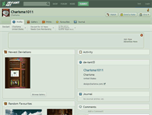Tablet Screenshot of charisma1011.deviantart.com