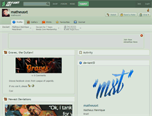 Tablet Screenshot of matheusxt.deviantart.com