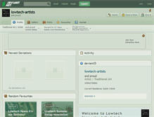 Tablet Screenshot of lowtech-artists.deviantart.com