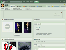 Tablet Screenshot of g0g0.deviantart.com