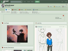 Tablet Screenshot of princetlepur.deviantart.com