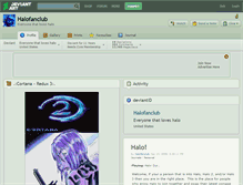 Tablet Screenshot of halofanclub.deviantart.com
