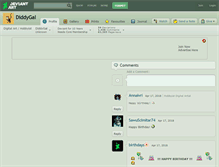 Tablet Screenshot of diddygal.deviantart.com