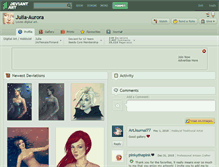 Tablet Screenshot of julia-aurora.deviantart.com