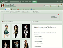 Tablet Screenshot of mundangbeolle.deviantart.com