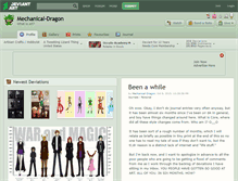 Tablet Screenshot of mechanical-dragon.deviantart.com