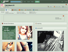 Tablet Screenshot of catwiskers10.deviantart.com