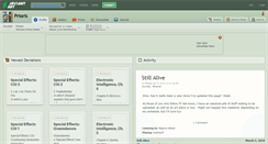 Desktop Screenshot of prioris.deviantart.com