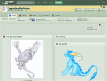 Tablet Screenshot of legendaryreshiram.deviantart.com