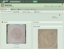Tablet Screenshot of hypernaut.deviantart.com