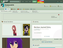 Tablet Screenshot of hinatasoratink.deviantart.com