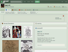 Tablet Screenshot of dmc-fc.deviantart.com