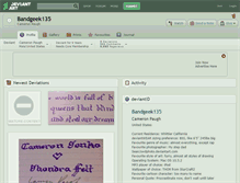 Tablet Screenshot of bandgeek135.deviantart.com