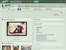 Tablet Screenshot of dnmn89.deviantart.com