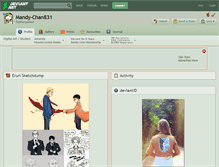 Tablet Screenshot of mandy-chan831.deviantart.com