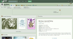 Desktop Screenshot of pendraco.deviantart.com