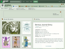 Tablet Screenshot of pendraco.deviantart.com