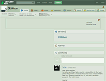 Tablet Screenshot of erin-boo.deviantart.com