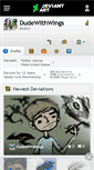 Mobile Screenshot of dudewithwings.deviantart.com