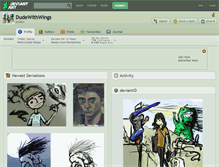 Tablet Screenshot of dudewithwings.deviantart.com