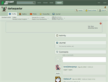 Tablet Screenshot of darkaquastar.deviantart.com