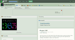 Desktop Screenshot of projecthreesixfive.deviantart.com