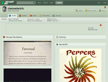 Tablet Screenshot of chemoelectric.deviantart.com