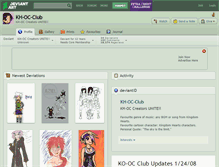 Tablet Screenshot of kh-oc-club.deviantart.com