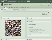 Tablet Screenshot of chaos-creation.deviantart.com