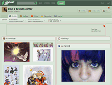 Tablet Screenshot of like-a-broken-mirror.deviantart.com