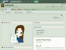 Tablet Screenshot of cookie-pixels.deviantart.com