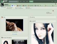 Tablet Screenshot of julia-d.deviantart.com