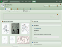 Tablet Screenshot of cavernaman.deviantart.com