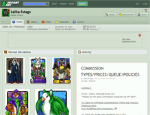 Tablet Screenshot of kalika-futago.deviantart.com