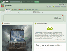 Tablet Screenshot of melgama.deviantart.com