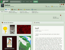 Tablet Screenshot of malshun.deviantart.com
