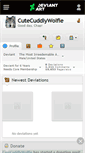 Mobile Screenshot of cutecuddlywolfie.deviantart.com