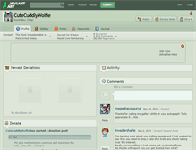 Tablet Screenshot of cutecuddlywolfie.deviantart.com