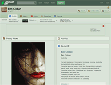 Tablet Screenshot of ben-cioban.deviantart.com