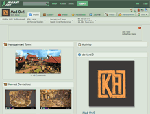 Tablet Screenshot of mad-owl.deviantart.com