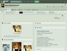 Tablet Screenshot of kittycatrandomness.deviantart.com