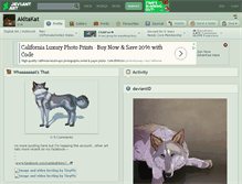 Tablet Screenshot of akitakat.deviantart.com