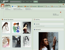 Tablet Screenshot of luberty.deviantart.com