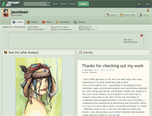 Tablet Screenshot of jasonbeam.deviantart.com