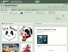 Tablet Screenshot of epichirothefixer.deviantart.com