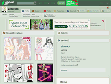 Tablet Screenshot of alicerock.deviantart.com