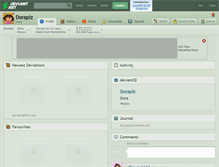 Tablet Screenshot of doraplz.deviantart.com