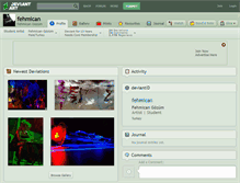 Tablet Screenshot of fehmican.deviantart.com